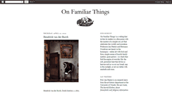 Desktop Screenshot of onfamiliarthings.blogspot.com