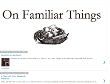 Tablet Screenshot of onfamiliarthings.blogspot.com