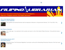 Tablet Screenshot of filipinolibrarian.blogspot.com