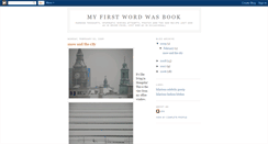 Desktop Screenshot of myfirstwordwasbook.blogspot.com