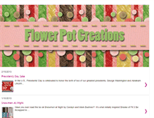 Tablet Screenshot of flowerpotcreations.blogspot.com