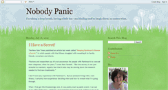 Desktop Screenshot of nobodypanic.blogspot.com