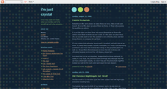 Desktop Screenshot of justbeingcrystal.blogspot.com