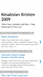 Mobile Screenshot of kesaksiankristen2009.blogspot.com