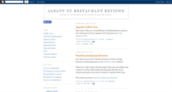 Desktop Screenshot of albany-ny-restaurants.blogspot.com