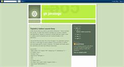 Desktop Screenshot of gkjavalogs.blogspot.com