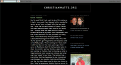 Desktop Screenshot of christianwatts.blogspot.com