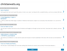 Tablet Screenshot of christianwatts.blogspot.com