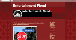 Desktop Screenshot of entertainmentfiend.blogspot.com