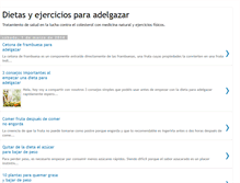 Tablet Screenshot of dietasyejerciciosparaadelgazar.blogspot.com