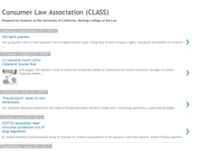 Tablet Screenshot of consumerlawstudents.blogspot.com