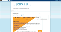 Desktop Screenshot of jobhunter4u.blogspot.com