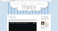 Desktop Screenshot of 10000thingsthatmakemehappy.blogspot.com