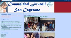 Desktop Screenshot of comunidadjuvenilsancayetano.blogspot.com