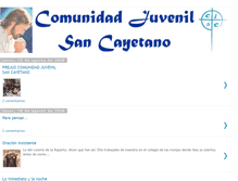 Tablet Screenshot of comunidadjuvenilsancayetano.blogspot.com