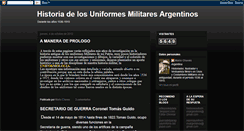 Desktop Screenshot of historiauniformesargentinos.blogspot.com