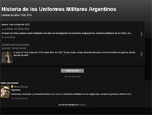 Tablet Screenshot of historiauniformesargentinos.blogspot.com