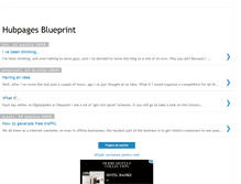 Tablet Screenshot of hubpagesblueprint.blogspot.com