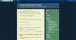 Desktop Screenshot of chumby-accelerometer.blogspot.com