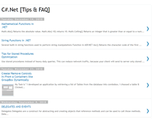 Tablet Screenshot of myarticles-csharpnetstuff.blogspot.com