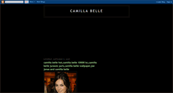 Desktop Screenshot of camilla-belle-biography.blogspot.com