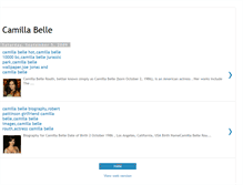 Tablet Screenshot of camilla-belle-biography.blogspot.com