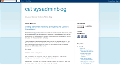 Desktop Screenshot of catsysadminblog.blogspot.com