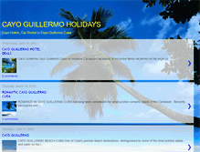 Tablet Screenshot of cayoguillermoholidays.blogspot.com