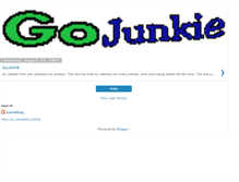 Tablet Screenshot of gojunkie.blogspot.com