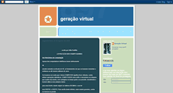 Desktop Screenshot of geracaovirtualm.blogspot.com