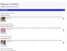 Tablet Screenshot of pegostesycolores.blogspot.com