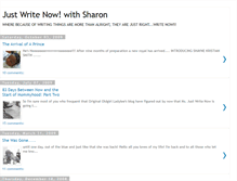 Tablet Screenshot of justwritenow.blogspot.com