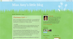 Desktop Screenshot of missamyslittleblog.blogspot.com