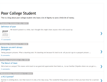Tablet Screenshot of poorcollegestudentblog.blogspot.com