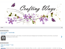 Tablet Screenshot of craftingways.blogspot.com