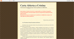 Desktop Screenshot of cartaabiertaacristina.blogspot.com