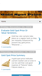 Mobile Screenshot of goldspotprice.blogspot.com