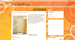 Desktop Screenshot of freshhealthyjuicerecipes.blogspot.com