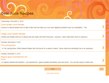 Tablet Screenshot of freshhealthyjuicerecipes.blogspot.com