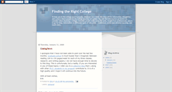 Desktop Screenshot of findingcollege.blogspot.com