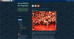 Desktop Screenshot of cultura-espanola.blogspot.com