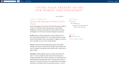 Desktop Screenshot of christmas-presents-for-women.blogspot.com