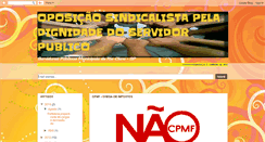 Desktop Screenshot of oposicaosindicalista.blogspot.com