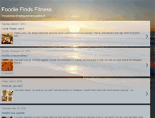 Tablet Screenshot of foodiefindsfitness.blogspot.com