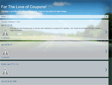 Tablet Screenshot of fortheloveofcoupons.blogspot.com