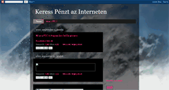 Desktop Screenshot of neked-keszult-penz.blogspot.com