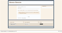 Desktop Screenshot of boredsenior.blogspot.com