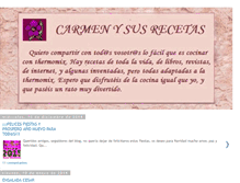 Tablet Screenshot of carmen-ysusrecetas.blogspot.com