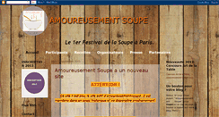 Desktop Screenshot of amoureusement-soupe.blogspot.com