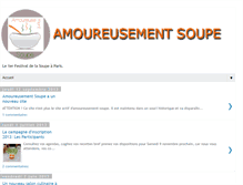 Tablet Screenshot of amoureusement-soupe.blogspot.com